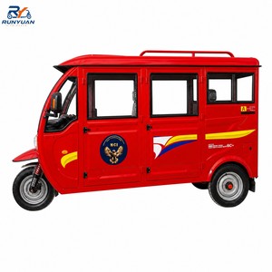 Tuk-tuk à essence tout-terrain pour passagers avec chauffage, autonomie de 400-500 km, 6 places, direction à poignée, tricycle à moteur - Product Image 1