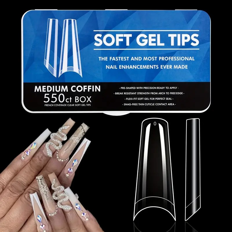 Uñas Postizas Transparentes
