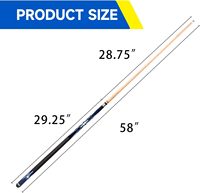 ZJFIT fabrique sur mesure des queues de billard en fibre de carbone de style billard, queues de billard en carbone à tête petite détachable de haute précision
