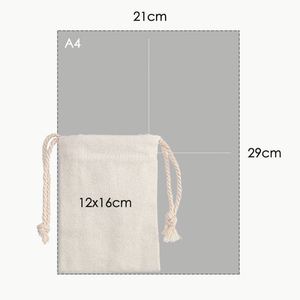 Bolsas de Algodón con Cordón al por Mayor, Bolsa Reutilizable Ecológica con Logotipo Personalizado Impreso - Product Image 4
