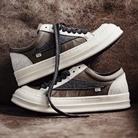 Baskets pour hommes Maden rétro à plateforme basse, semelle épaisse, style skate, streetwear, décontractées, tendance automne 2026