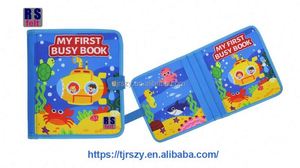 หนังสือผ้าสักหลาดแบบใหม่ ดีไซน์มอนเตสซอรี่ โลกใต้ทะเล หนังสือเงียบๆ สำหรับเด็กเล็ก หนังสือผ้าสักหลาดแบบมีกิจกรรม ฝึกทักษะพื้นฐาน - Product Image 5