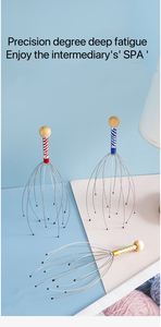 Masseur de tête pour animaux de compagnie, couleur aléatoire, en forme de pieuvre, pour le massage des griffes et le grattage du cuir chevelu, outil divin pour l'extraction (Non Soul Extractor) - Product Image 3