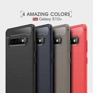 La mejor calidad de <span class=keywords><strong>fibra</strong></span> de carbono armadura caso del TPU para el caso de Samsung S10 más S10 + - Product Image 2