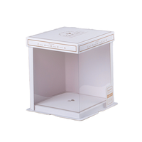 Vente en gros Boîte d'emballage de gâteau pliable biodégradable personnalisée pour mariages, fêtes, festivals Boîtes cadeaux en carton alimentaire