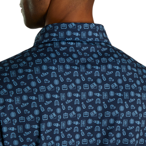 Camisetas de polo de golf personalizadas para hombre, deportivas, de manga corta, de secado rápido, que absorben la humedad, de alta calidad, con estampado completo y logotipo bordado. - Product Image 4