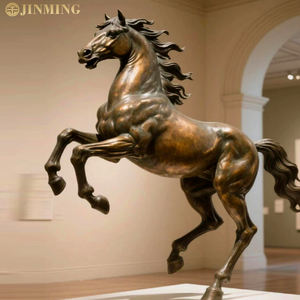 Özel yapılmış büyük ölçekli yaşam boyu Pegasus heykelleri, Modern İskandinav bronz Metal döküm bakır at heykelleri - Product Image 4