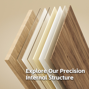 <span class=keywords><strong>3D</strong></span> PVCフェイクウッド壁パネル浴室 & ジム防水耐火モダンデザイン120x240cmホテルインテリア - Product Image 4