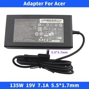 Kabel Catu Daya Adaptor Pengisi Daya Laptop Bersertifikat CE 135W 19V 7,1A untuk Notebook Gaming AN515-52-73QL - Product Image 3