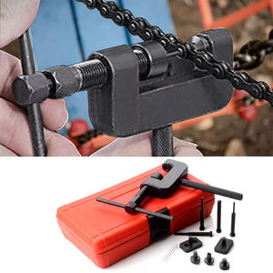 Kit de débrassage de chaîne Podofo 13 pièces avec coupe-chaîne, riveteuse et outil de rivetage, avec mallette de transport pour moto, VTT et vélo - Product Image 2