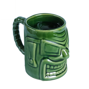 <span class=keywords><strong>Tasse</strong></span> tiki éléphant de forme personnalisée en céramique avec poignée en porcelaine ensembles de tasses tiki en verre cocktail - Product Image 3