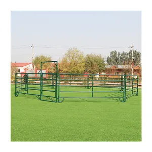Haotian Sale Heavy Duty Galvanized Metal Round Pen Cattle Corral Livestock Farm Horse Yard Fence Panel