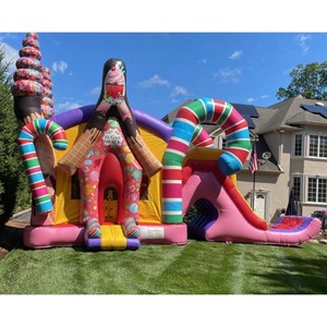 Alquiler <span class=keywords><strong>de</strong></span> Brincolines Inflables para Fiestas, Brincolín con Tobogán para Niñas, Castillo Inflable <span class=keywords><strong>de</strong></span> Dibujos Animados para Niños al Aire Libre - Product Image 3