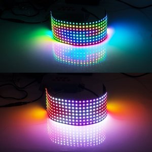 Ws2812b SMD 5050 RGB kỹ thuật số 8x32 linh hoạt LED lập trình Bảng điều chỉnh màn hình cá nhân địa chỉ đầy đủ màu sắc bảng hiển thị - Product Image 6