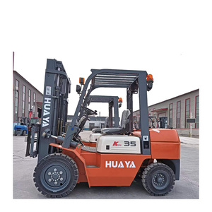 CE ISO HUAYA 3.5ton 4ton Euro5 Carretilla elevadora diesel de 3 ruedas Motor hidráulico 3 ton 3,5 Ton 4 ton 5 ton Capacidad certificada Carretilla elevadora