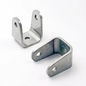 Staffe metalliche a forma di U per stampaggio personalizzato staffe angolari a forma di U di montaggio interno in alluminio in acciaio inossidabile