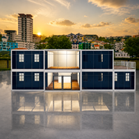 Profitez d'une longue durée de vie avec notre maison modulaire préfabriquée à deux étages à assemblage rapide, idéale pour un bureau temporaire ou une résidence.