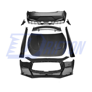 Progetto nero S porzione in fibra di carbonio paraurti anteriore per <span class=keywords><strong>Infiniti</strong></span> <span class=keywords><strong>Q60</strong></span> - Product Image 6