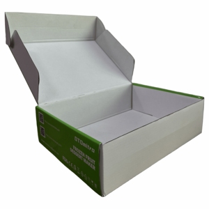 Boîtes d'expédition personnalisées en carton gaufré recyclable, robustes, de forme carrée, design moderne, pour l'emballage alimentaire - Product Image 2