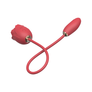 Vibrador de Succión con Forma de Rosa para Mujeres, Doble Cabezal, Estimulador de Clítoris y Huevo Vibrador, Juguete Sexual Femenino para Estimulación del Punto G - Product Image 3