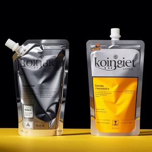 Pochettes souples personnalisées en PET/PE de 250 ml et 500 ml avec bec verseur pour l'emballage de vodka, bière et autres boissons, résistantes à l'humidité - Product Image 5