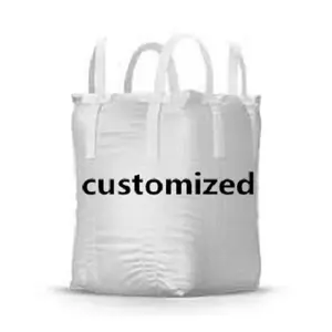 EGP fabrika en iyi fiyat pp dokuma büyük çanta FIBC jumbo çanta 1000kgs özel tasarım logo baskı toplu tonluk çantalar inşaat kullanarak