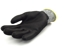 Gants de travail anti-coupure HPPE avec revêtement en nitrile, antidérapants, niveau 5, pour la sécurité au travail