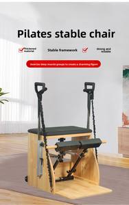 <span class=keywords><strong>Chaise</strong></span> de stabilité MJD W18 en bois réglable, sûre pour le Pilates, studio de santé - Product Image 3
