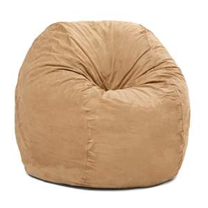 DB Jaxx Saxx 5 Foot Traditional Bean Bag Chair Comfortable Home Furniture with Removable Camel Cover - Product Image 2