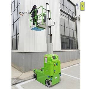 4m 5M 6M 7m 8m 10m 12m 18m Aluminio Mástil único Mantenimiento aéreo Jaula DE TRABAJO Plataforma de elevación eléctrica Elevador de hombre - Product Image 5