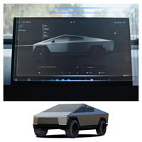 Pelindung layar navigasi mobil Tesla untuk Model S Model X Mode 3 Model Y pelindung layar sentuh antiguncangan silau