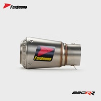 Forsound Factory Prix de Gros ZXmoto 820RR Crown 820RR WSBK Champion AkrapovicStyle Silencieux d'échappement en titane Slip-on avec tube intermédiaire