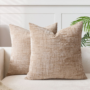 Nueva llegada Cozy Accent Solid Cozy Slub Chenille Bamboo Texture Boho Fundas De Almohada decorativas para sofá cama - Product Image 2