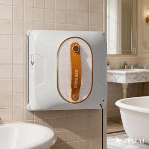 หุ่นยนต์ทำความสะอาดกระจกบ้านอัตโนมัติ แรงดูดสูง 6000 Pa ป้องกันการตก ควบคุมด้วยรีโมท สตาร์ทด้วยปุ่มเดียว เสียงเบา เหมาะสำหรับอาคารสูง - Product Image 4