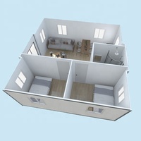 Structure en acier préfabriquée de maison de conteneur extensible de luxe de 20 pieds