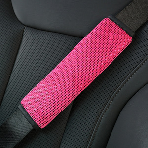 <span class=keywords><strong>Protège</strong></span>-ceintures de sécurité de voiture en strass scintillants, couvre-bretelles universels en cristal étincelant pour voitures et SUV - Product Image 5