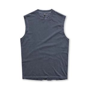 Camiseta sin Mangas de Algodón de Alta Calidad, Chaleco Deportivo para Correr, Estilo Vintage Lavado, Talla Grande, Camiseta sin Mangas para Hombre, Chalecos para Hombre - Product Image 6