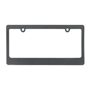 Cadre de plaque d'immatriculation style fibre de carbone, noir sport, support de plaque d'immatriculation - Product Image 1