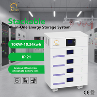 Sistem Baterai Lithium Tumpuk BR SOLAR 100ah 10.24KWH Sistem Penyimpanan Energi Rumah All-in-one ESS