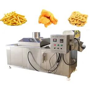 Industriële Chip Friteuse Machine Kleine Doorlopende Friteuse Machine Frituurmachine Transportband Friteuse Voor Snacks Voedsel