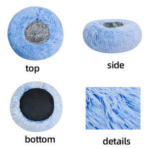 <strong>Wholesale</strong> Luxury XL Size Faux Fur <strong>Dog</strong> <strong>Bed</strong> High Quality with Removable Feature Soft Round Plush <strong>Pet</strong> Cushion for Cats - Product Image 5
