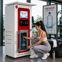 Máquina expendedora de agua automática con filtración por ósmosis inversa, estación comercial de autoservicio de agua con sistema de pago