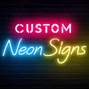 Tidak Ada MOQ Iklan Cina Huruf Terbuka Logo Kustom Led Neon Cahaya Tanda untuk Toko Bisnis Toko Dekorasi