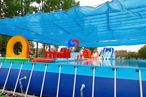 Utefun-Piscina grande rectangular <span class=keywords><strong>de</strong></span> <span class=keywords><strong>acero</strong></span> para exteriores, conjunto <span class=keywords><strong>de</strong></span> piscina sobre el suelo, fácil <span class=keywords><strong>de</strong></span> instalar - Product Image 5