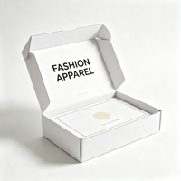 Boîte d'expédition en carton ondulé personnalisée avec texte imprimé pour les articles essentiels quotidiens, emballage pour l'e-commerce