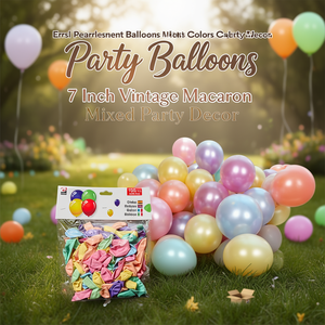 Globos Perlados Erpsl de 7 Pulgadas, Estilo Vintage, Color Macaron Mate, Colores Mezclados, Decoración para Fiestas - Product Image 2