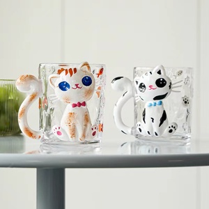 แก้ว<span class=keywords><strong>กา</strong></span>แฟรูปแมว<span class=keywords><strong>ตา</strong></span>โต3D <span class=keywords><strong>กา</strong></span>ร์ตูนสุดสร้างสรรค์ของขวัญแก้วตลกที่ไม่เหมือนใคร - Product Image 2