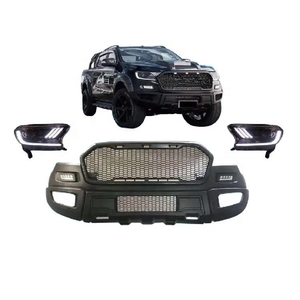 Kit de carrosserie de mise à niveau pour pare-chocs avant de voiture, adapté à Raptor Fit RANGER <span class=keywords><strong>T7</strong></span> T8 2015 2019 avec klaxon de garde-boue - Product Image 1