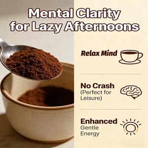 Poudre de café aux champignons pour adultes en gros |   Mélange d'Arabica Personnalisé avec Logo, Anti-Fatigue et Boost d'Énergie, Approvisionnement en Gros pour le Bien-être Quotidien - Product Image 3