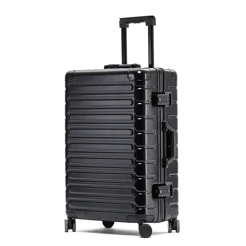 High Quality 20"24 28inch Sliver classic Business Travel Suit Case Best Business case & luggage manufacturer aluminum suitcase